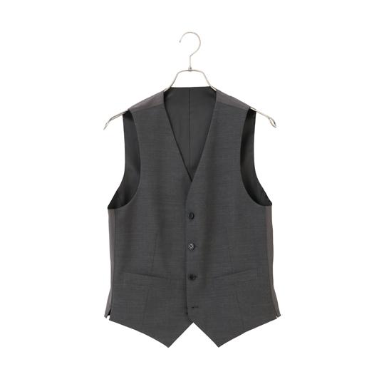 AOYAMA 【洋服の青山】メンズ 春夏用 ブラック系 リバーシブルベスト