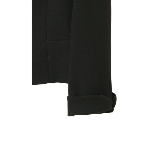 【洋服の青山】喪服 礼服 2点 セット ワンピース ジャケット ステンカラージャケット ブラック フォーマル セットアップ 重ね着風 Aライン 通夜 告別式 葬式の画像