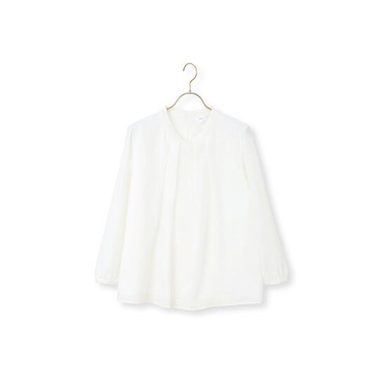 AOYAMA 【洋服の青山】アクセサリー付き ブラウス レディース ホワイト