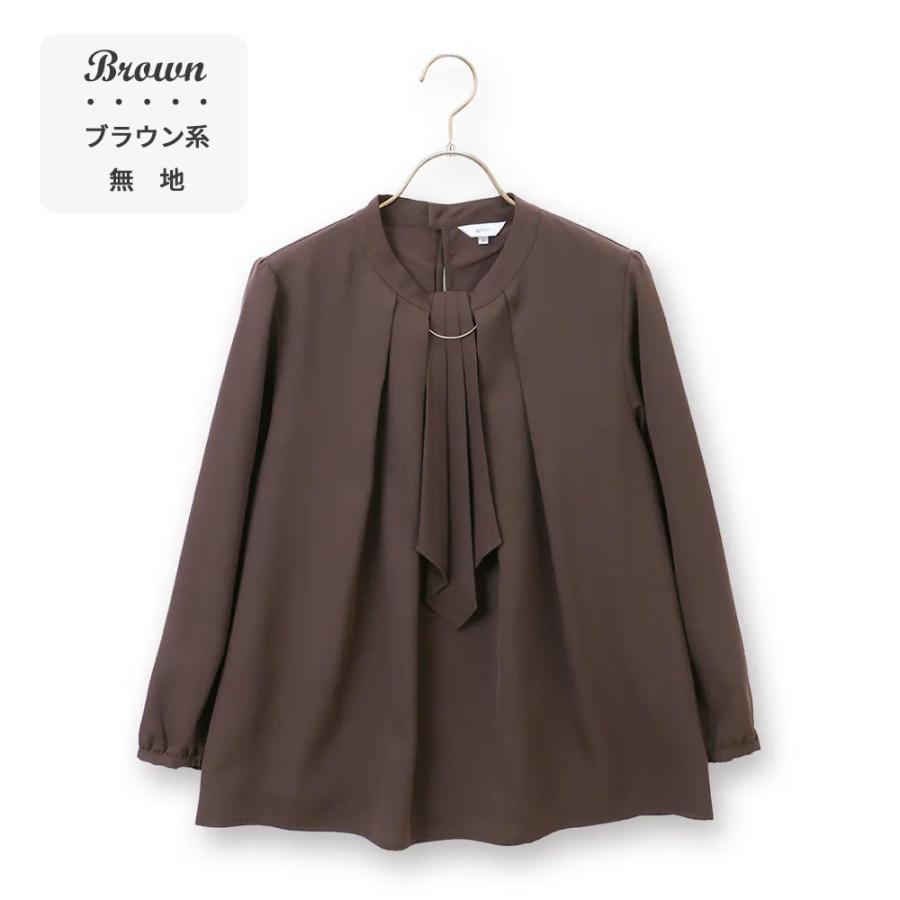 AOYAMA 【洋服の青山】アクセサリー ボウタイ付き ブラウス レディース