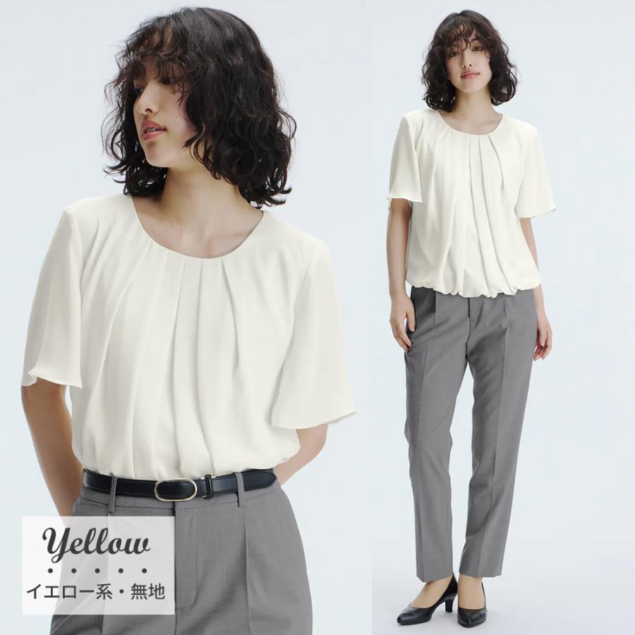 AOYAMA 【洋服の青山】透けにくい ストレッチ裏地 ブラウス レディース