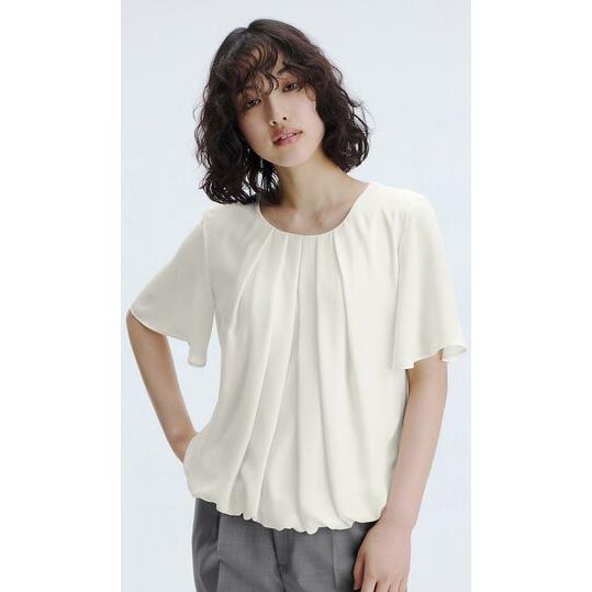 AOYAMA 【洋服の青山】透けにくい ストレッチ裏地 ブラウス レディース