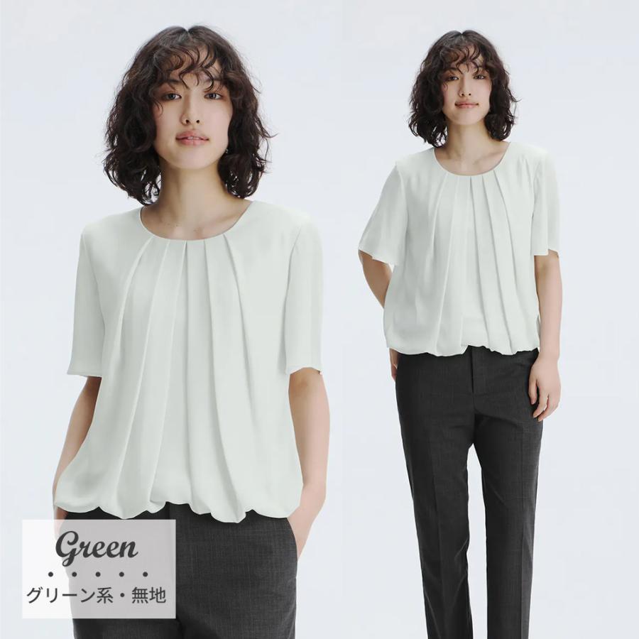 AOYAMA 【洋服の青山】透けにくい ストレッチ裏地 ブラウス レディース