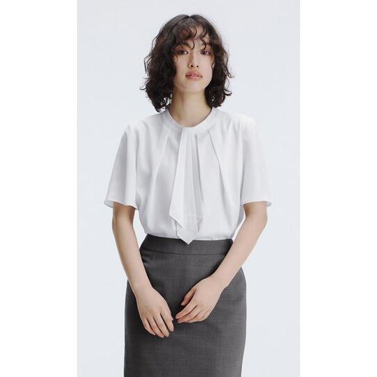 AOYAMA 【洋服の青山】ブラウス フォーマル レディース フリル 
