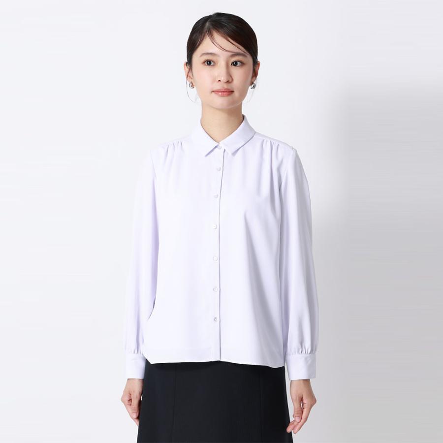 AOYAMA 【洋服の青山】取り外しリボンブラウス レディース 長袖 リボン