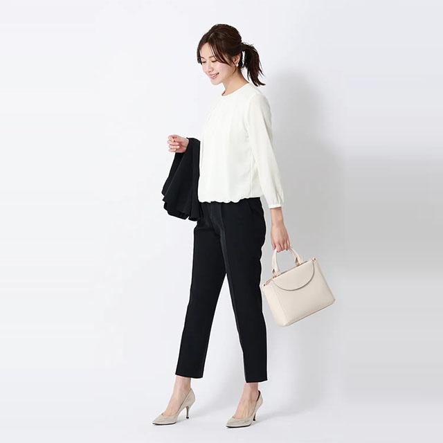 AOYAMA 【洋服の青山】バルーンヘム ブラウス 9分袖 レディース 春夏