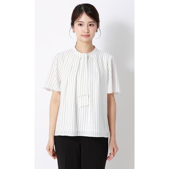 AOYAMA 【洋服の青山】接触冷感 ボウタイ ブラウス レディース