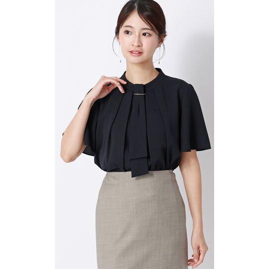 AOYAMA 【洋服の青山】接触冷感 ボウタイ ブラウス レディース