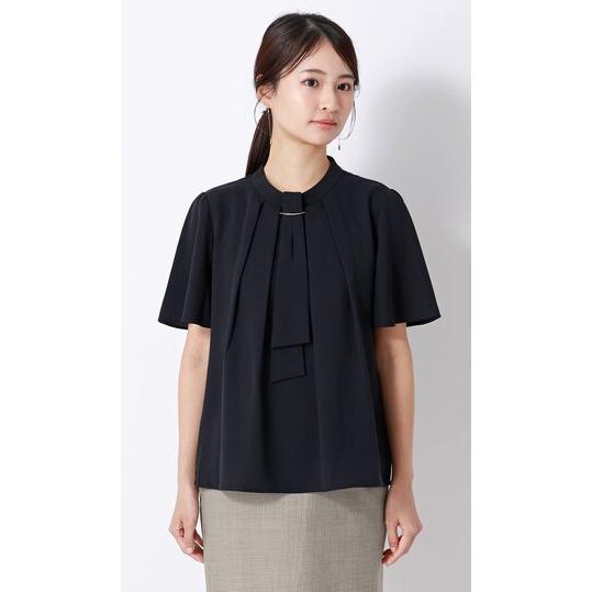 AOYAMA 【洋服の青山】接触冷感 ボウタイ ブラウス レディース