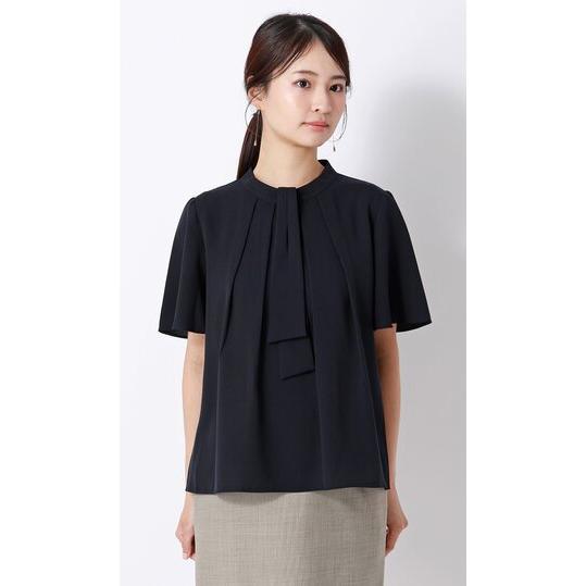 AOYAMA 【洋服の青山】接触冷感 ボウタイ ブラウス レディース