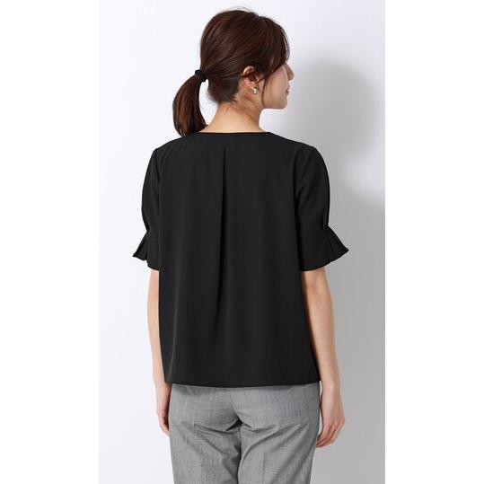 AOYAMA 【洋服の青山】冷たい 接触冷感 ブラウス レディース 夏 半袖