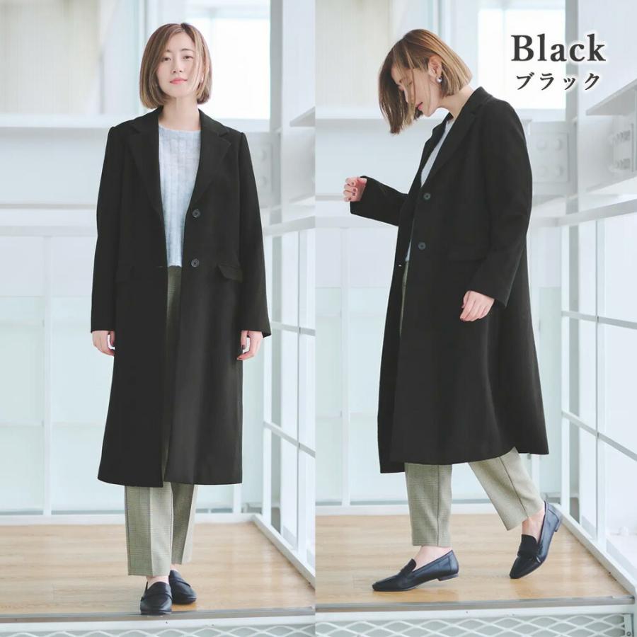 AOYAMA 【洋服の青山】チェスターコート レディース 秋冬用 ブラック 2