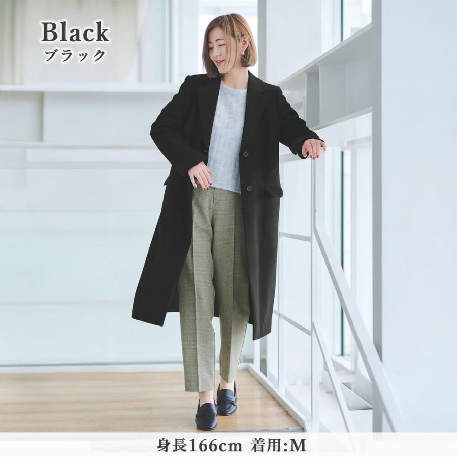 AOYAMA 【洋服の青山】チェスターコート レディース 秋冬用 ブラック 2