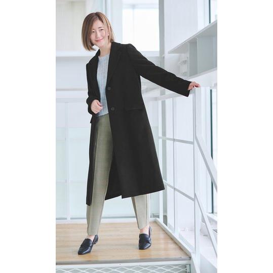 AOYAMA 【洋服の青山】チェスターコート レディース 秋冬用 ブラック 2