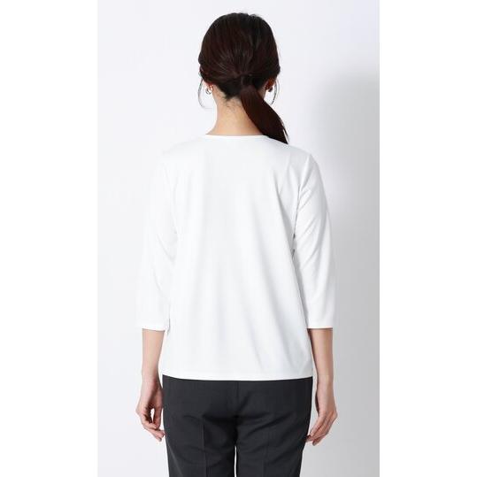 AOYAMA 【洋服の青山】透けない カットソー 7分袖 レディース 春夏秋冬