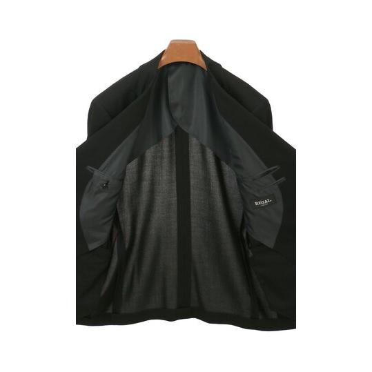 【洋服の青山】盛夏 ブラック系 シングルスタンダードサマーフォーマル【清涼】【濃染加工】 【ジャケット】 2ボタン 背抜き ノーベント 【スラックス】の画像