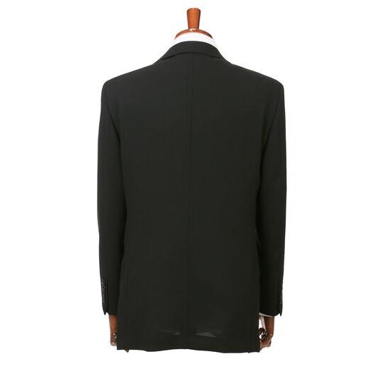 【洋服の青山】盛夏 ブラック系 シングルスタンダードサマーフォーマル【A/AB/BE体】【清涼】 【ジャケット】 2ボタン 背抜き 脇当て ノーベントの画像