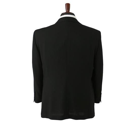 【洋服の青山】【E/K体】キング トール 大きいサイズ 涼しい アジャスター ツータック 礼服 喪服 メンズ 盛夏 ブラック スタンダード サマーフォーマルスーツの画像