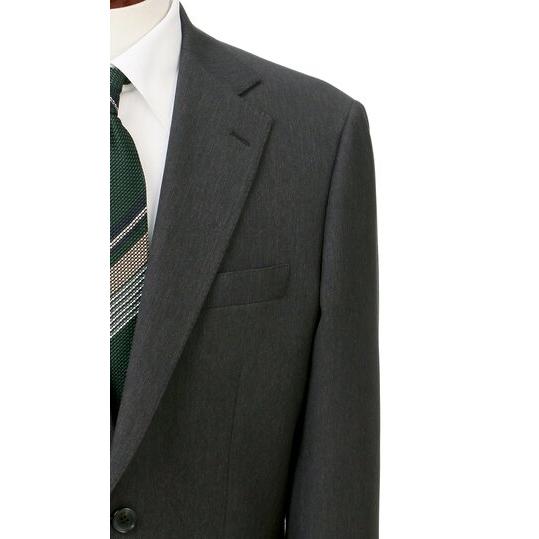 【洋服の青山】肩くるしくないスーツ 疲れない メンズ ゆったり 秋冬 グレー 灰色 シングル 2ボタン ツータック 洗える 動きやすい シワになりにくい ビジネスの画像