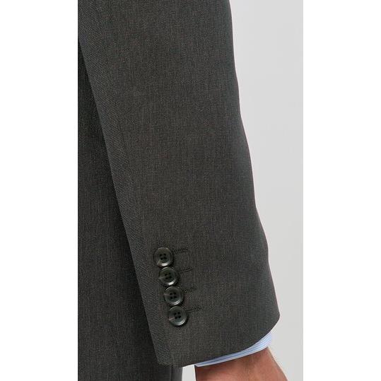 【洋服の青山】肩くるしくないスーツ 疲れない メンズ ゆったり 秋冬 グレー 灰色 シングル 2ボタン ツータック 洗える 動きやすい シワになりにくい ビジネスの画像