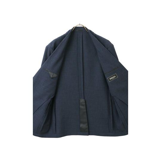 【洋服の青山】春夏 ネイビー系 スタンダードジャケット【軽量】【セットアップ着用可】 2ボタン 背裏無し パッチポケット センターベント セットアップ対応の画像