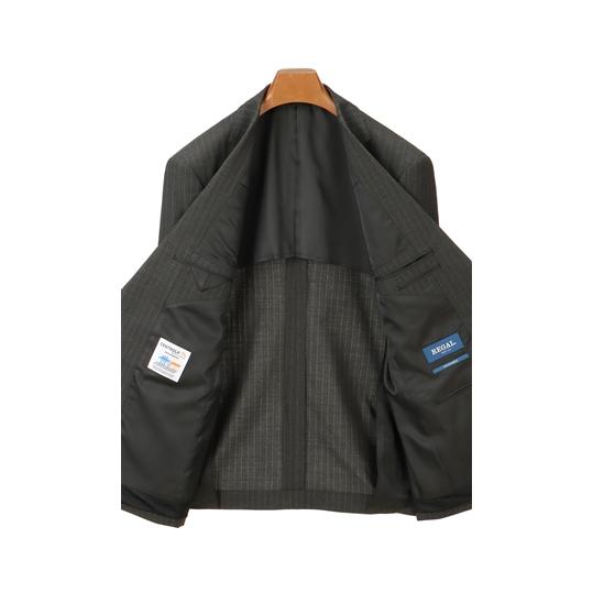 【洋服の青山】洗える オールシーズン メンズ スーツ グレー系 スタンダードスーツ CONTROLα ウォッシャブル 紳士服 メンズ ビジネス ストレッチ 消臭の画像