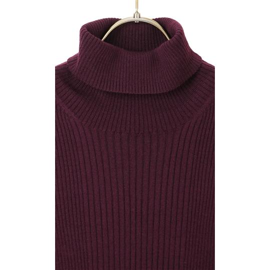 AOYAMA 【洋服の青山】ボルドー系 毛玉にならない ニット