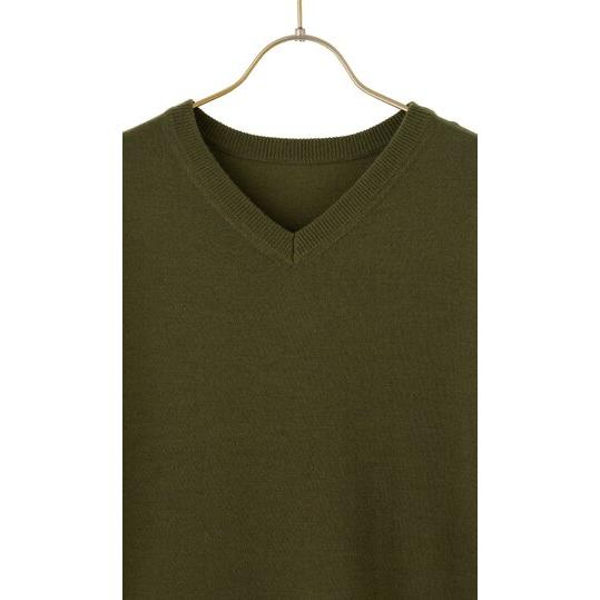 AOYAMA 【洋服の青山】洗える 毛玉になりにくい ニット 長袖