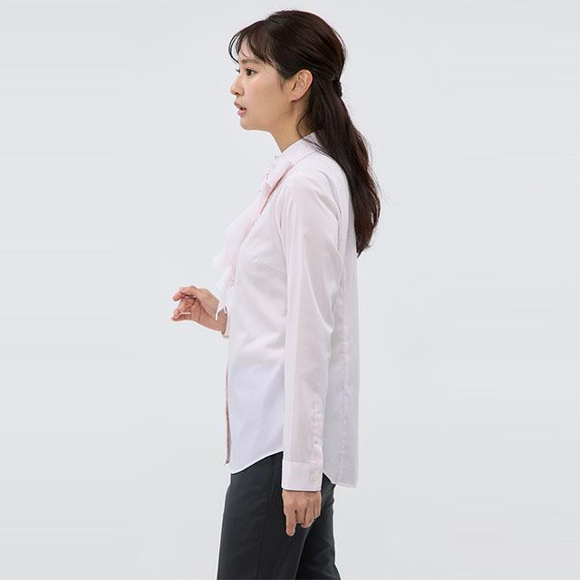 AOYAMA 【洋服の青山】ボウタイブラウス レディース 長袖 春夏秋冬