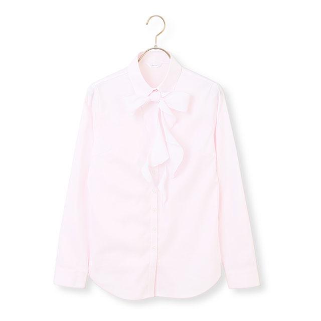 AOYAMA 【洋服の青山】ボウタイブラウス レディース 長袖 春夏秋冬