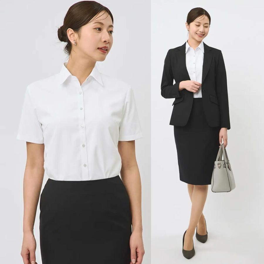 AOYAMA 【洋服の青山】透けない ブラウス レディース 盛夏用 夏