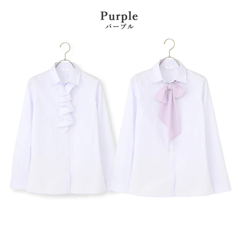 AOYAMA 【洋服の青山】透けにくい 3WAY ラッフルフリル・リボン