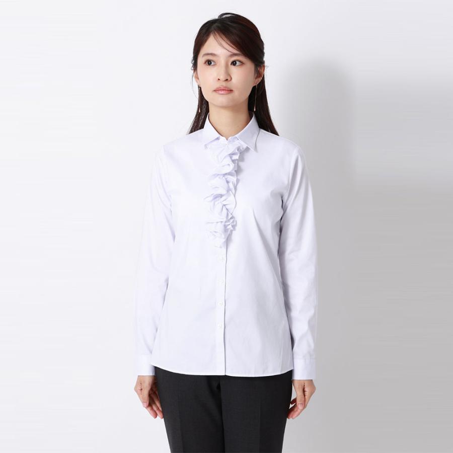 AOYAMA 【洋服の青山】透けにくい 3WAY ラッフルフリル・リボン
