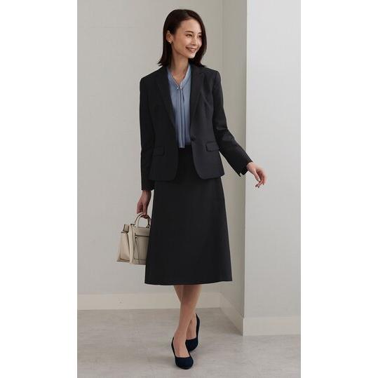 プトマヨ　ネイビー フレアスカート AOYAMA 【洋服の青山】フレアスカート レディース オール