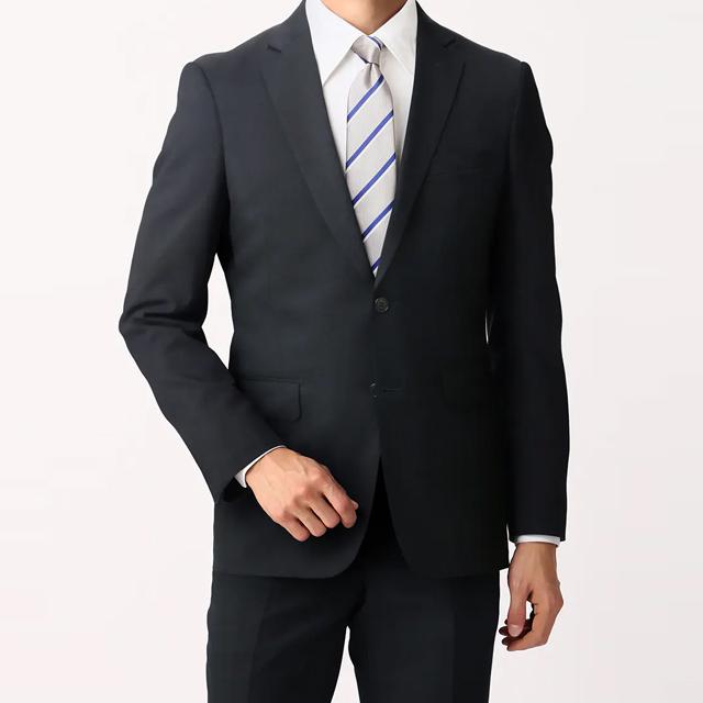 AOYAMA 【洋服の青山】スーツ メンズ スリム 春夏秋冬 ネイビー 紺無地