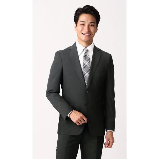 AOYAMA 【洋服の青山】メンズ スーツ 春夏用 ブラック 黒 男性 紳士服