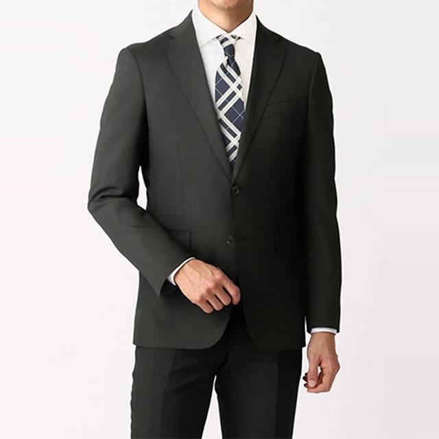 AOYAMA 【洋服の青山】スーツ メンズ スリム オールシーズン ブラック