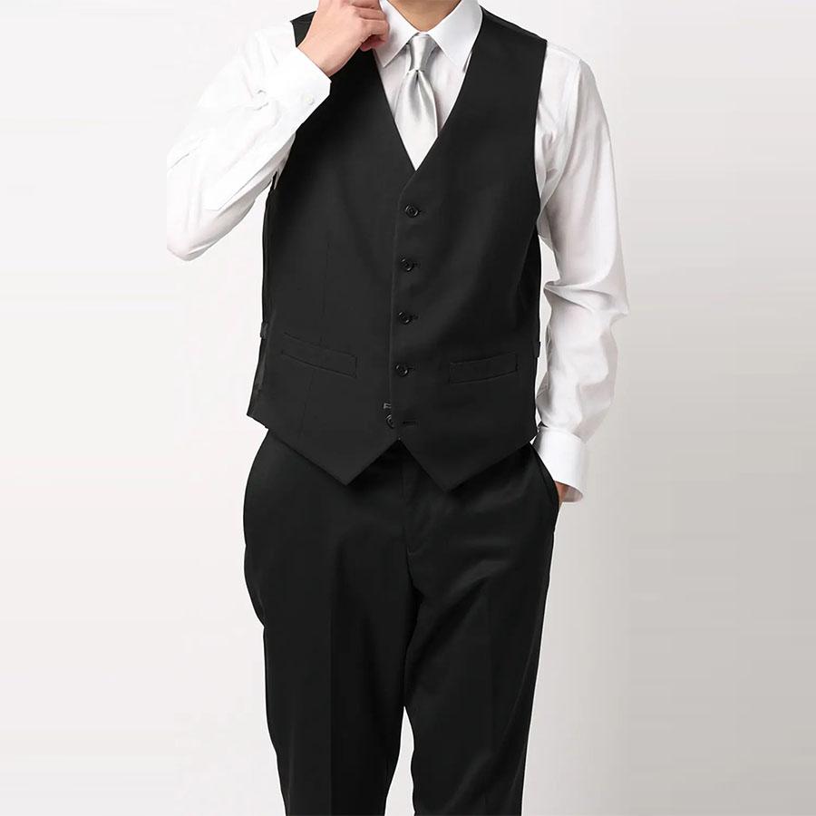 AOYAMA 【洋服の青山】リバーシブルベスト だけ メンズ 春夏秋冬