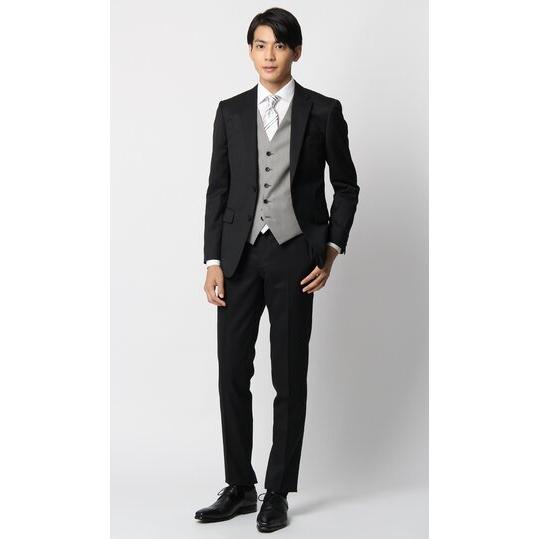 AOYAMA 【洋服の青山】リバーシブルベスト ジレ 春夏 秋冬 グレー