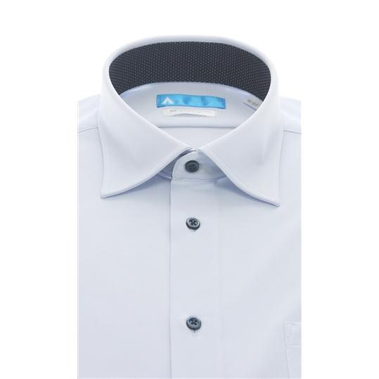 AOYAMA 【洋服の青山】メンズ 盛夏用 ブルー系 ワイドカラー