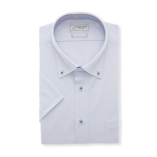 AOYAMA 【洋服の青山】ノーアイロン ワイシャツ 半袖 メンズ スリム