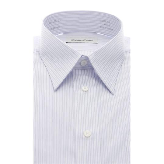 AOYAMA 【洋服の青山】ワイシャツ メンズ ブルー ストライプ 形態安定