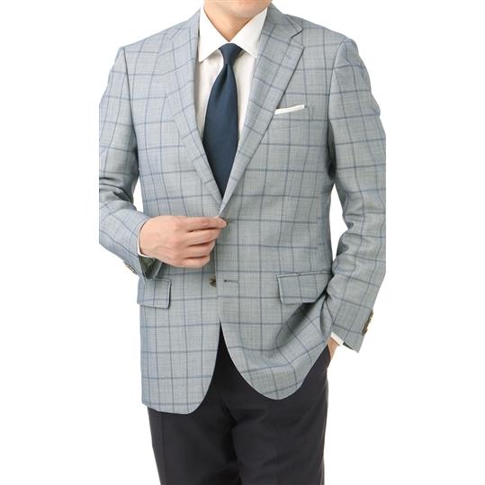 春夏用 ブルー系 スタンダードジャケット ウール混 Regal 上質で快適