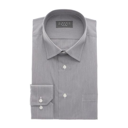 990円 オールシーズン用 グレー系 レギュラーカラースタイリッシュワイシャツ 形状安定 洋服の青山plus 通販 Paypayモール