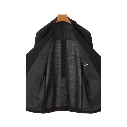 【洋服の青山】盛夏用 ブラック系 シングルスタイリッシュフォーマル【超ストレッチ】【#すごフォーマル】 PERSON'S FOR MEN BLACKの画像