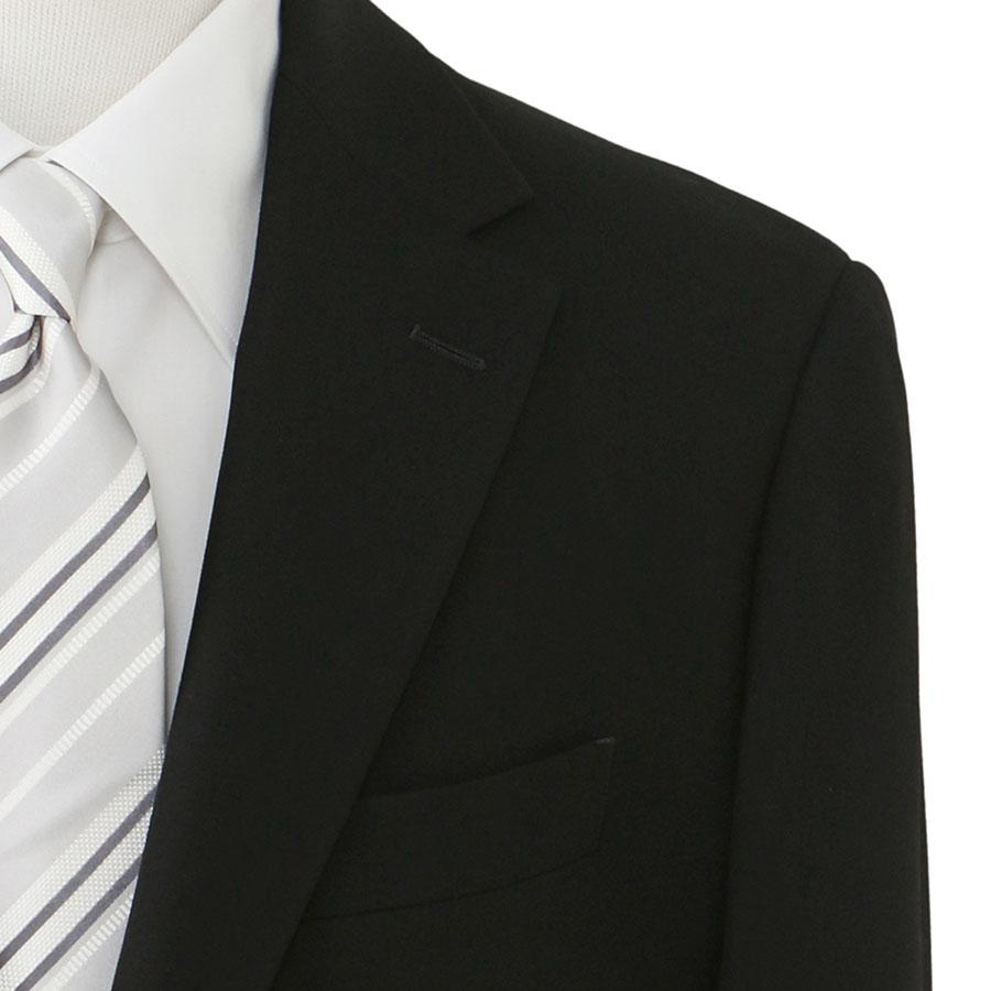 【洋服の青山】A/AB/BE体 超ストレッチ アジャスター 礼服 喪服 スリム フォーマルスーツ メンズ 春秋冬 ブラックスーツ ブラックフォーマル 黒無地 冠婚葬祭の画像