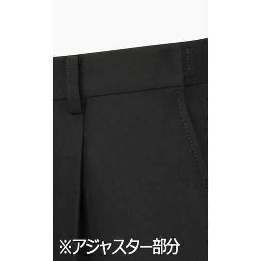 【洋服の青山】A/AB/BE体 超ストレッチ アジャスター 礼服 喪服 スリム フォーマルスーツ メンズ 春秋冬 ブラックスーツ ブラックフォーマル 黒無地 冠婚葬祭の画像
