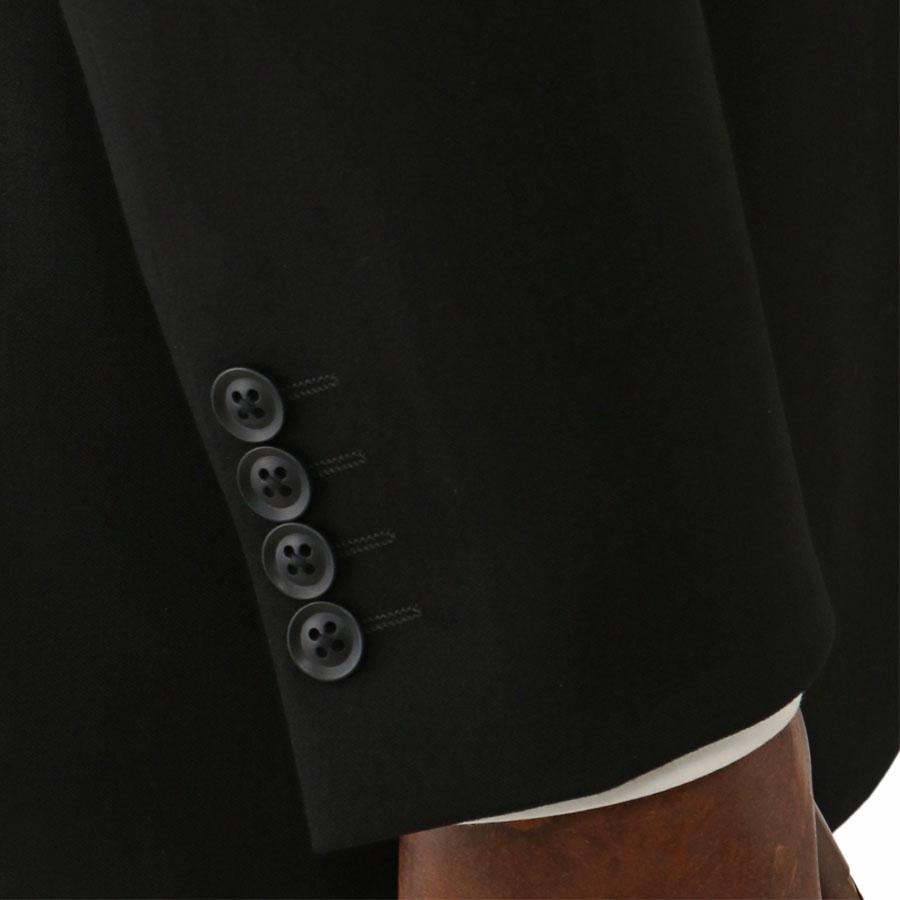【洋服の青山】A/AB/BE体 超ストレッチ アジャスター 礼服 喪服 スリム フォーマルスーツ メンズ 春秋冬 ブラックスーツ ブラックフォーマル 黒無地 冠婚葬祭の画像