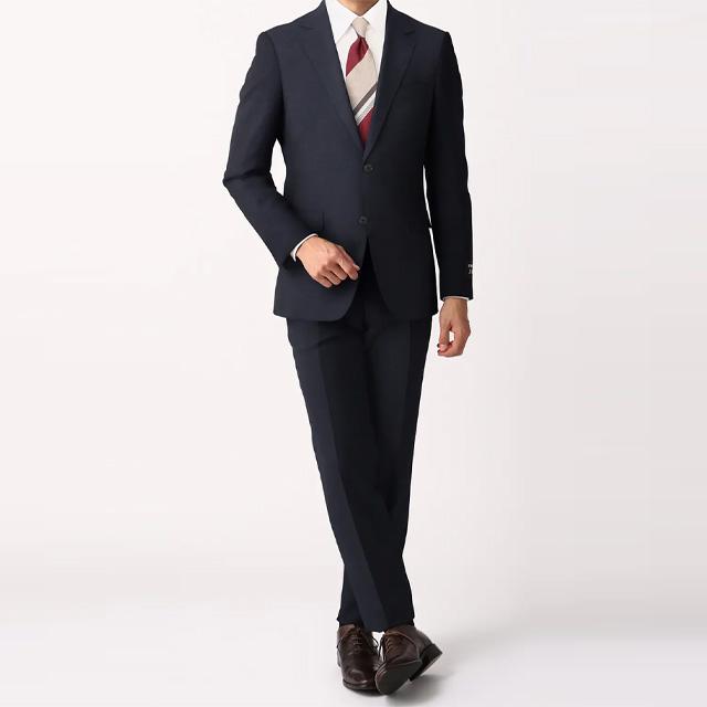 AOYAMA 【洋服の青山】オールシーズン ネイビー系 スタイリッシュ