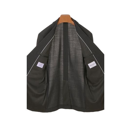 AOYAMA 【洋服の青山】夏用スーツ メンズ グレー ストライプ